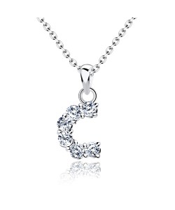 Necklace Silver C Shape SSLPE-C